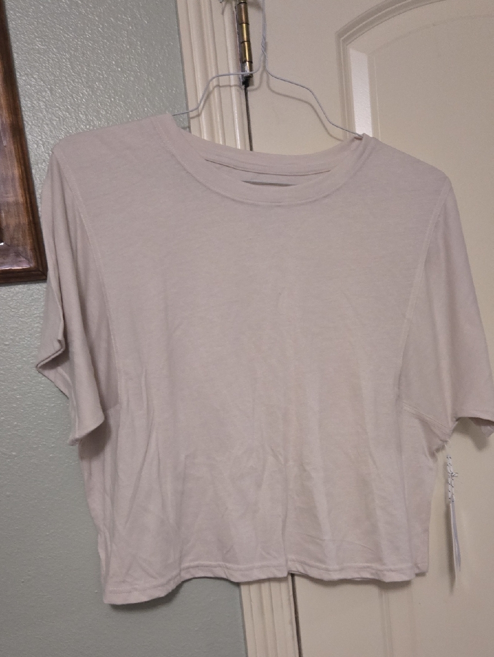 Police Short-Sleeve Tee in Light Beige